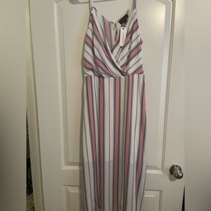 Midi dress slits on the side